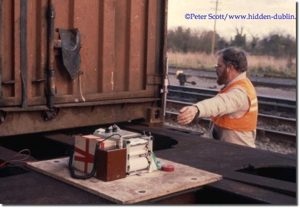 testing equipment rail bogie fla container limerick junction cie ireland